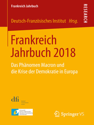cover image of Frankreich Jahrbuch 2018